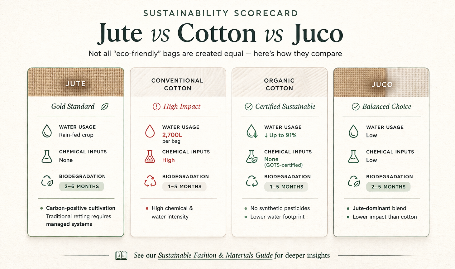 Sustainability Scorecard For Eco Bags