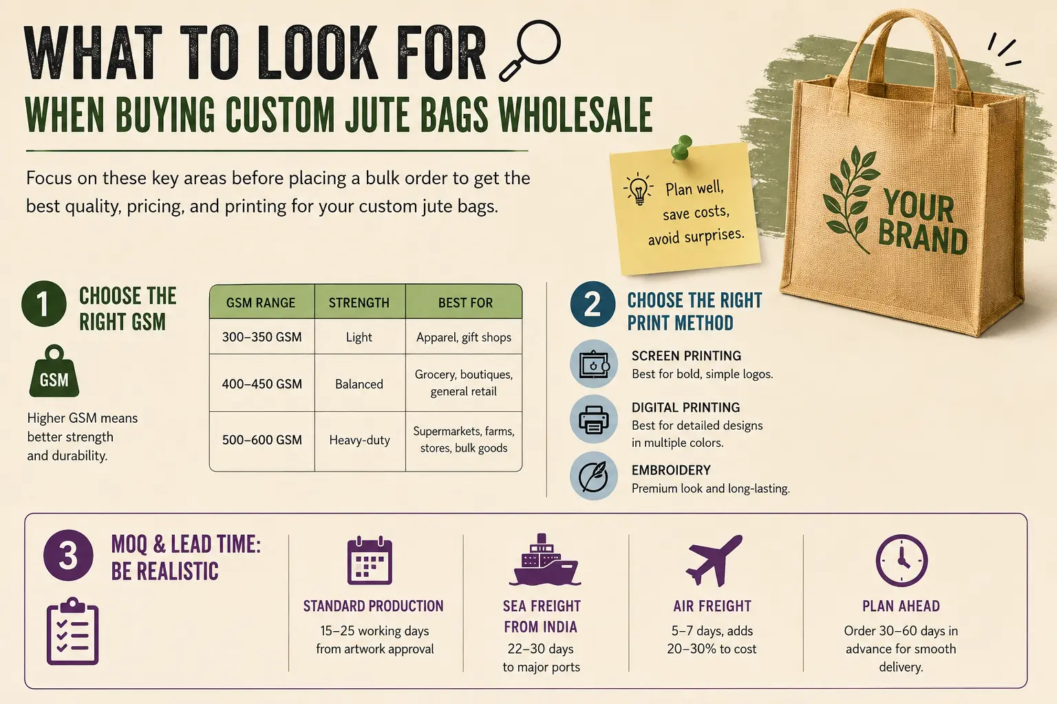What to look for when buying jute bags