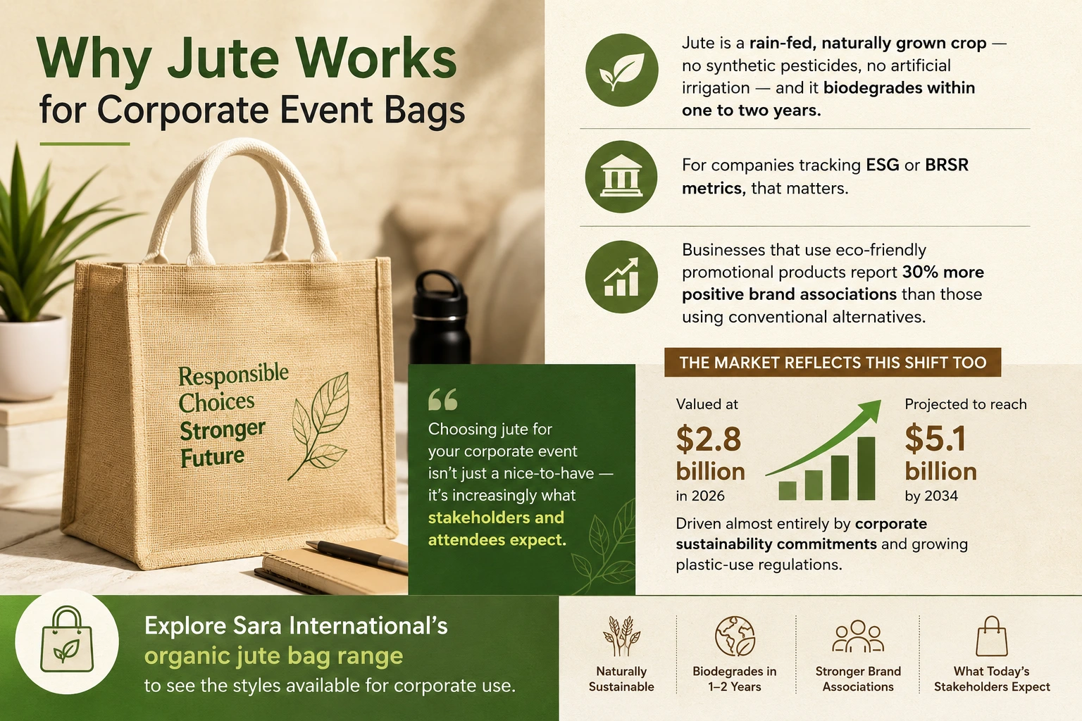 Benefits Of Jute Corporate Event Bags