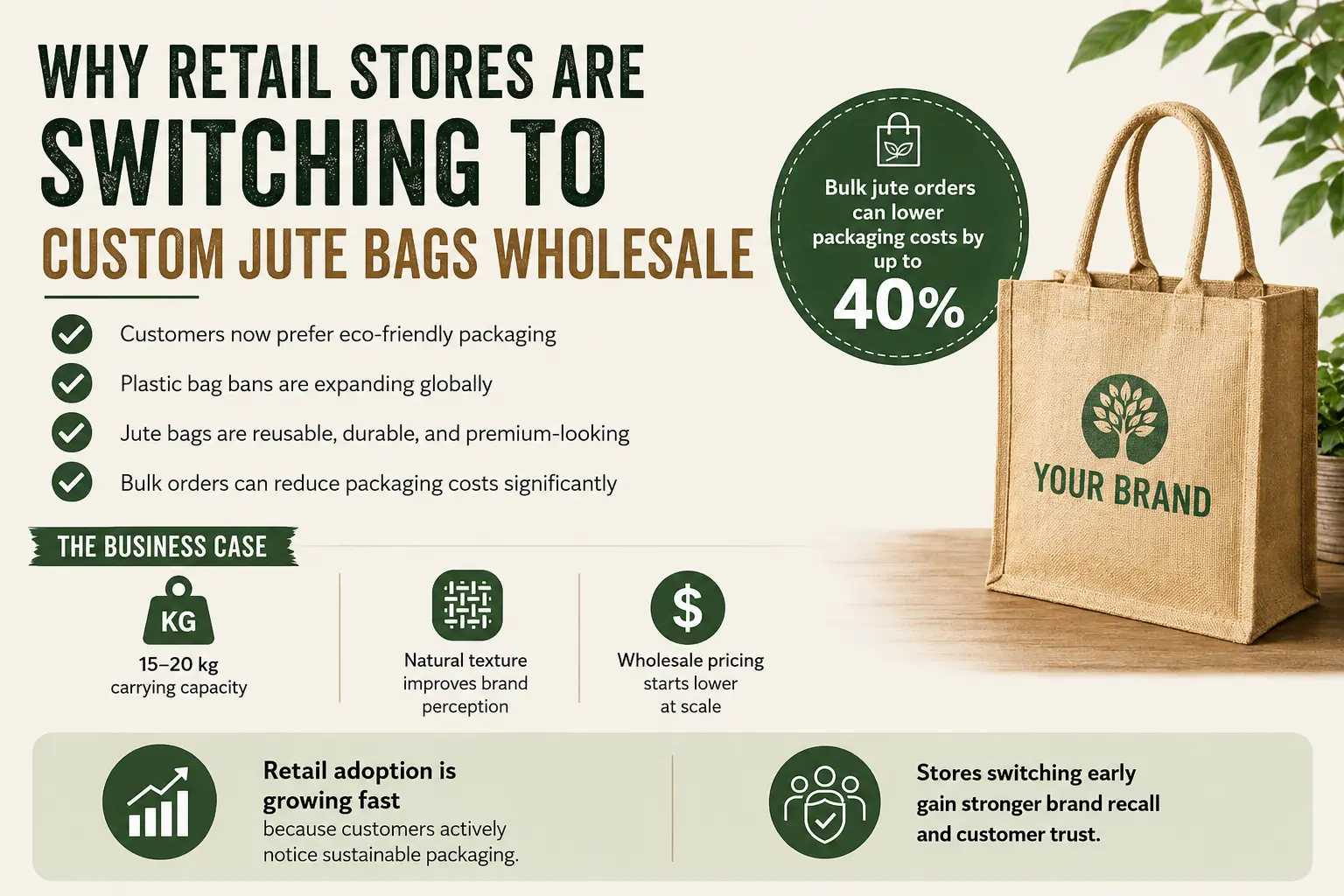 Why retail stores choose jute bags