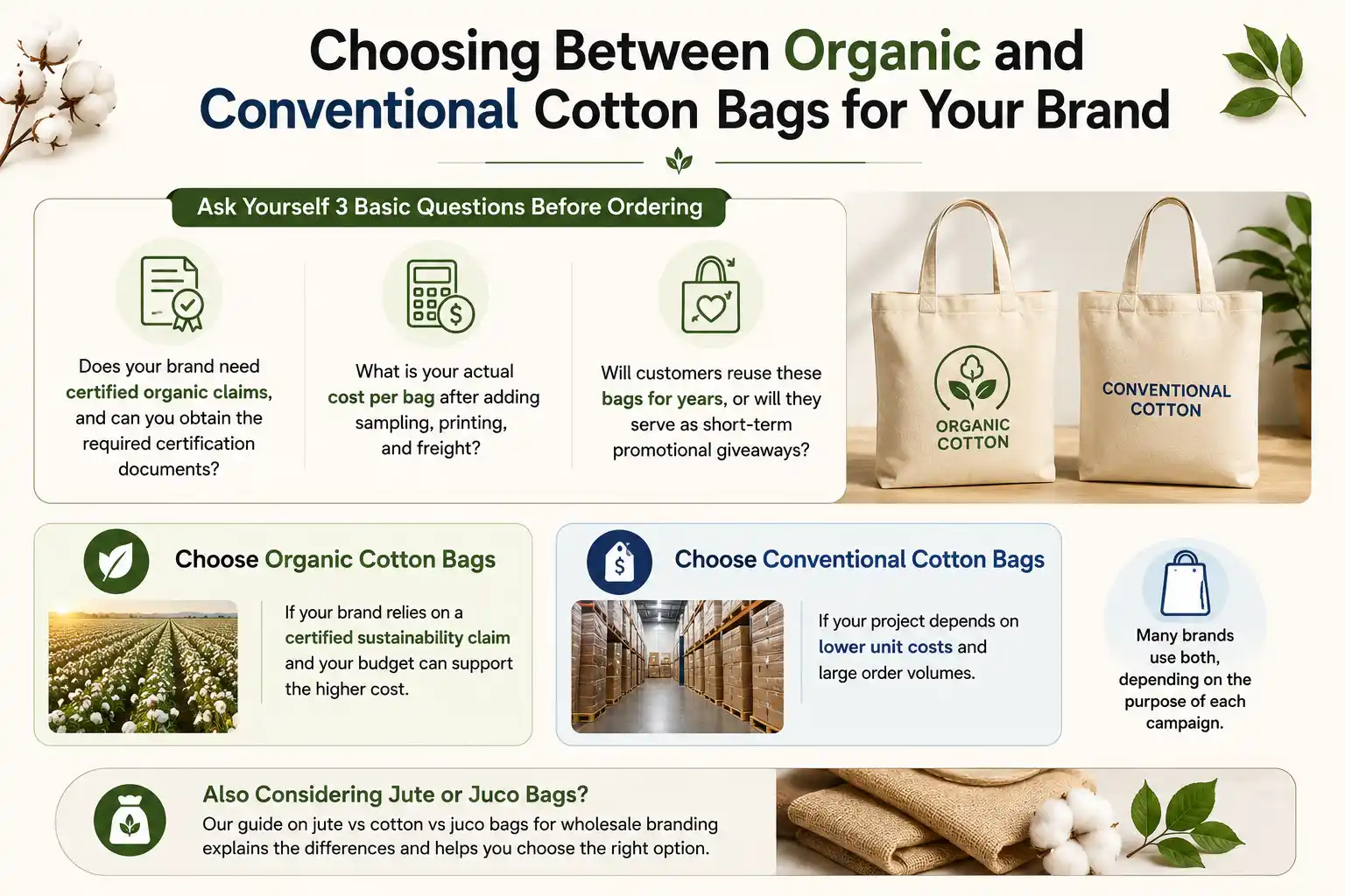 Choosing The Right Cotton Bags
