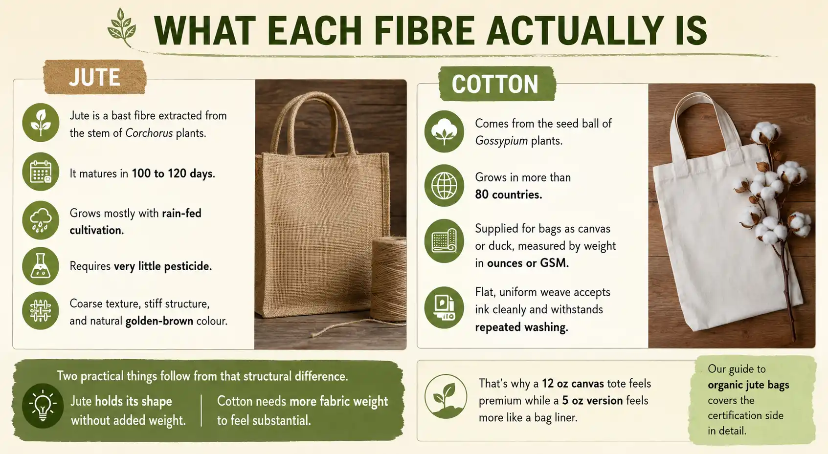 What jute and cotton fibre actually is