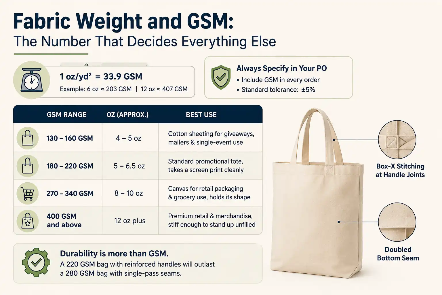 Cotton Bag GSM Guide