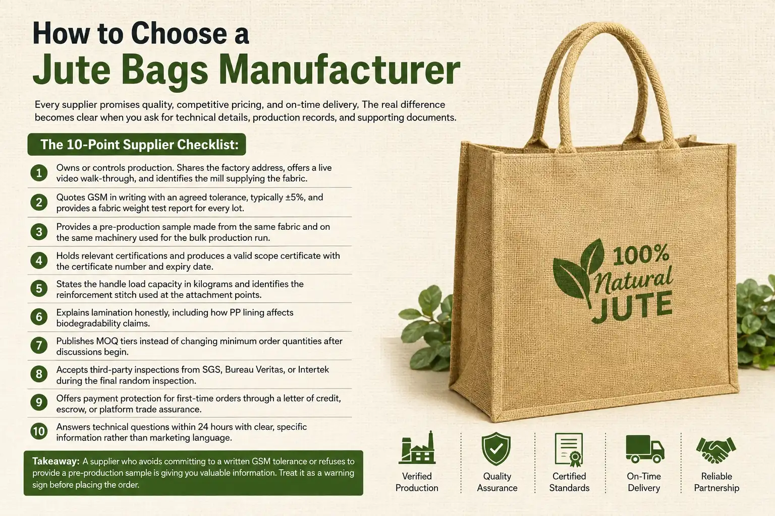 Jute Bag Supplier Checklis